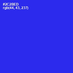 #2C2BED - Blue Color Image