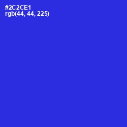 #2C2CE1 - Dark Blue Color Image