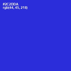 #2C2DDA - Dark Blue Color Image