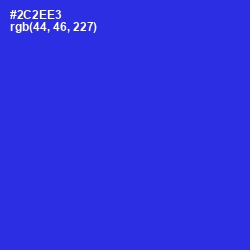 #2C2EE3 - Dark Blue Color Image