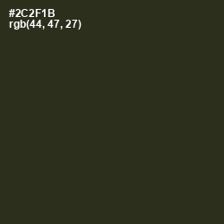 #2C2F1B - Black Olive Color Image