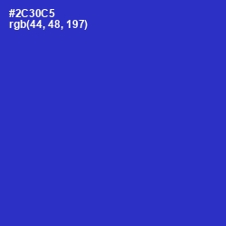 #2C30C5 - Dark Blue Color Image