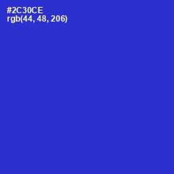 #2C30CE - Dark Blue Color Image