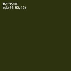 #2C350D - Turtle Green Color Image