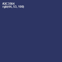 #2C3564 - Rhino Color Image