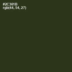 #2C361B - Green Kelp Color Image