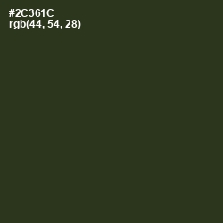 #2C361C - Green Kelp Color Image