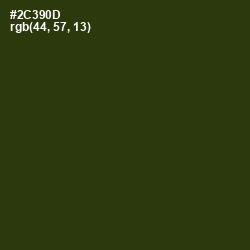 #2C390D - Turtle Green Color Image