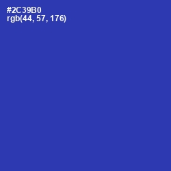 #2C39B0 - Governor Bay Color Image