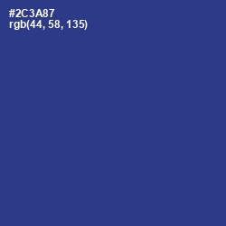 #2C3A87 - Bay of Many Color Image