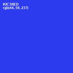 #2C3BED - Blue Color Image