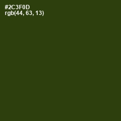 #2C3F0D - Turtle Green Color Image