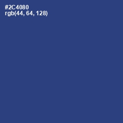 #2C4080 - Chambray Color Image