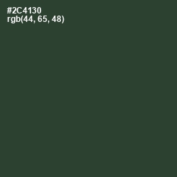 #2C4130 - Lunar Green Color Image