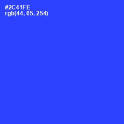 #2C41FE - Blue Ribbon Color Image