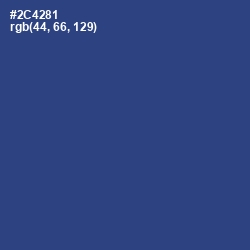 #2C4281 - Chambray Color Image