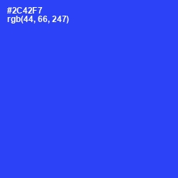 #2C42F7 - Blue Ribbon Color Image