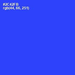 #2C42FB - Blue Ribbon Color Image