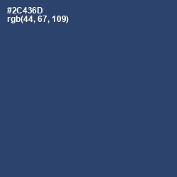 #2C436D - San Juan Color Image