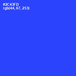 #2C43FD - Blue Ribbon Color Image