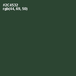 #2C4532 - Lunar Green Color Image