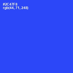 #2C47F8 - Blue Ribbon Color Image