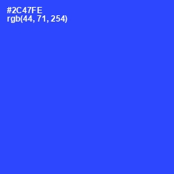 #2C47FE - Blue Ribbon Color Image