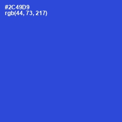 #2C49D9 - Mariner Color Image