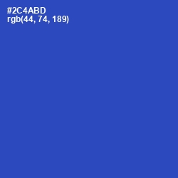 #2C4ABD - Cerulean Blue Color Image