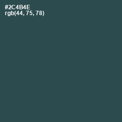 #2C4B4E - Plantation Color Image