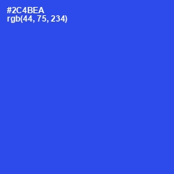 #2C4BEA - Mariner Color Image