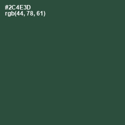 #2C4E3D - Lunar Green Color Image