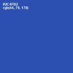 #2C4FB2 - Cerulean Blue Color Image