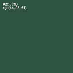 #2C533D - Lunar Green Color Image