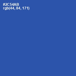 #2C54AB - Azure Color Image