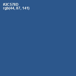 #2C578D - Chambray Color Image