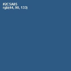 #2C5A85 - Chambray Color Image