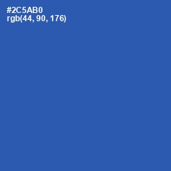 #2C5AB0 - Cerulean Blue Color Image