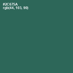 #2C675A - Killarney Color Image