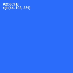 #2C6CFB - Blue Ribbon Color Image