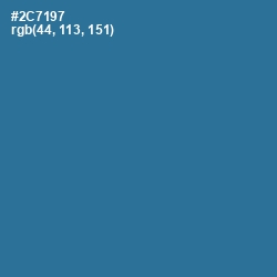 #2C7197 - Jelly Bean Color Image