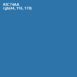 #2C74AA - Astral Color Image