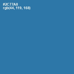 #2C77A8 - Astral Color Image