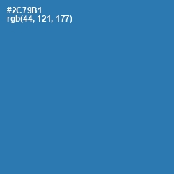 #2C79B1 - Astral Color Image