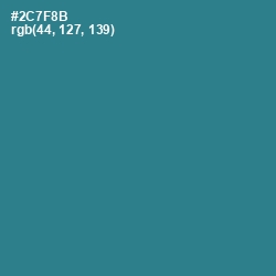 #2C7F8B - Paradiso Color Image
