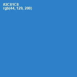 #2C81C8 - Curious Blue Color Image