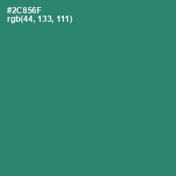 #2C856F - Eucalyptus Color Image