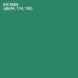 #2C8666 - Eucalyptus Color Image