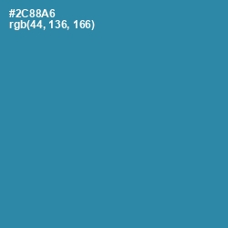 #2C88A6 - Boston Blue Color Image