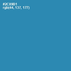 #2C89B1 - Boston Blue Color Image